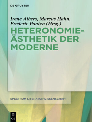 cover image of Heteronomieästhetik der Moderne